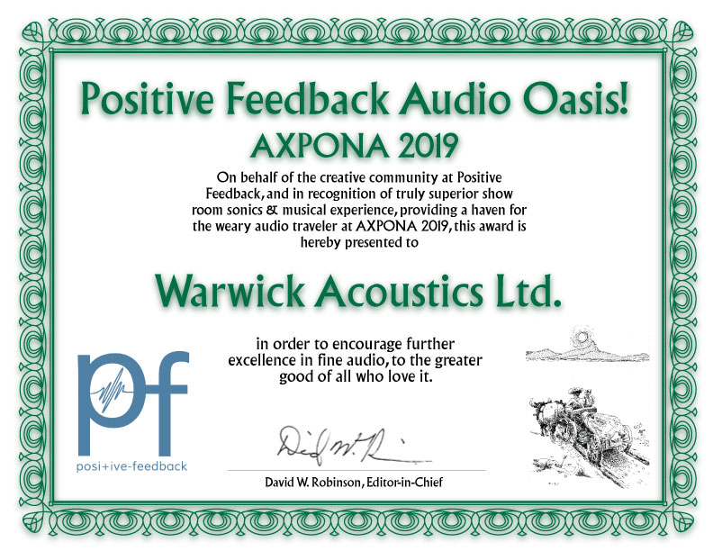 Positive Feedback Audio Oasis! Axpona 2019